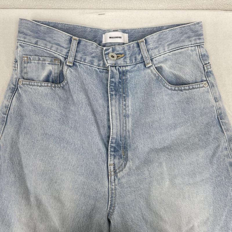 古着 USED パンツ デニム、ジーンズ MIESROHE 日本製 強撚 デニム コクーン パンツ デニム mwfp244074 1 インディゴ / インディゴ / Indigo レディース USED 古着 中古 50162819