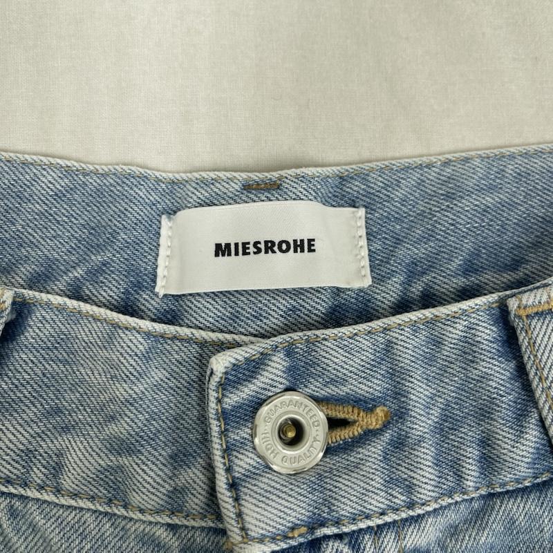 古着 USED パンツ デニム、ジーンズ MIESROHE 日本製 強撚 デニム コクーン パンツ デニム mwfp244074 1 インディゴ / インディゴ / Indigo レディース USED 古着 中古 50162819