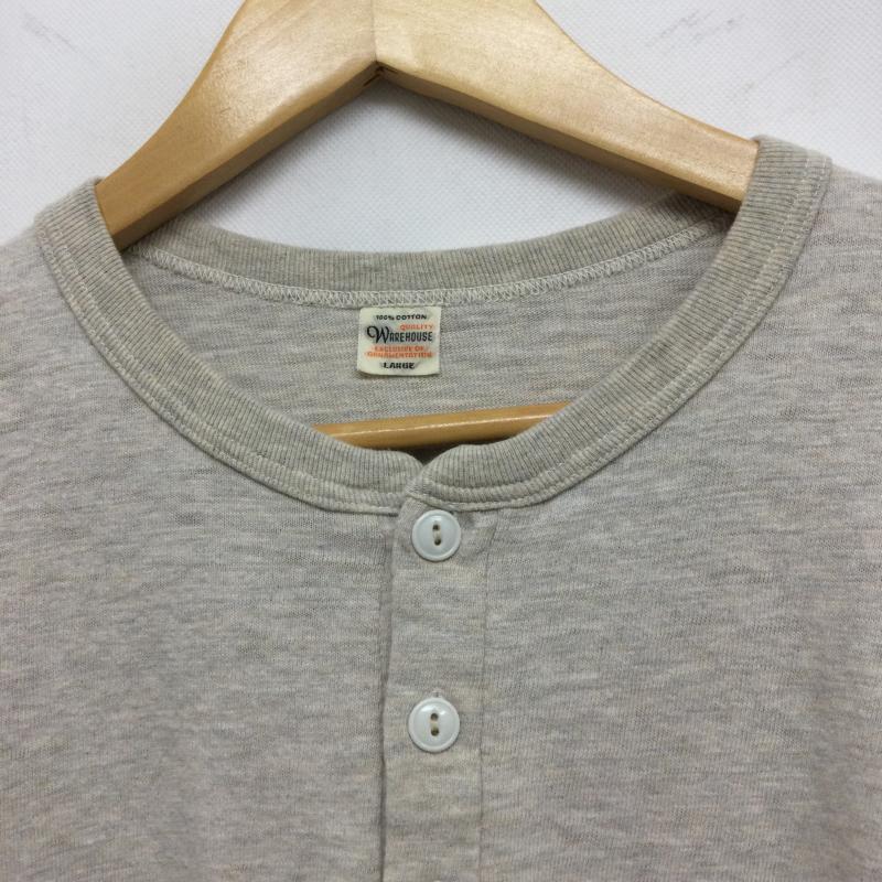 ウエアハウス WAREHOUSE Tシャツ 半袖 WAREHOUSE ウエアハウス ヘンリーネック Tシャツ L 無地 ベージュ / ベージュ / beige メンズ USED 古着 中古 50162823