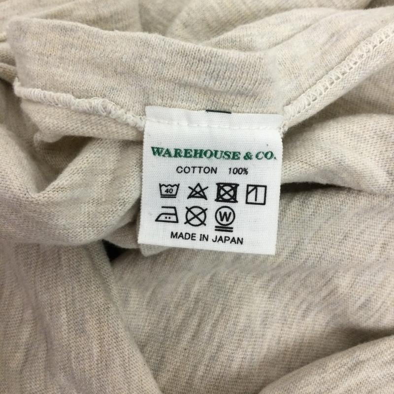 ウエアハウス WAREHOUSE Tシャツ 半袖 WAREHOUSE ウエアハウス ヘンリーネック Tシャツ L 無地 ベージュ / ベージュ / beige メンズ USED 古着 中古 50162823