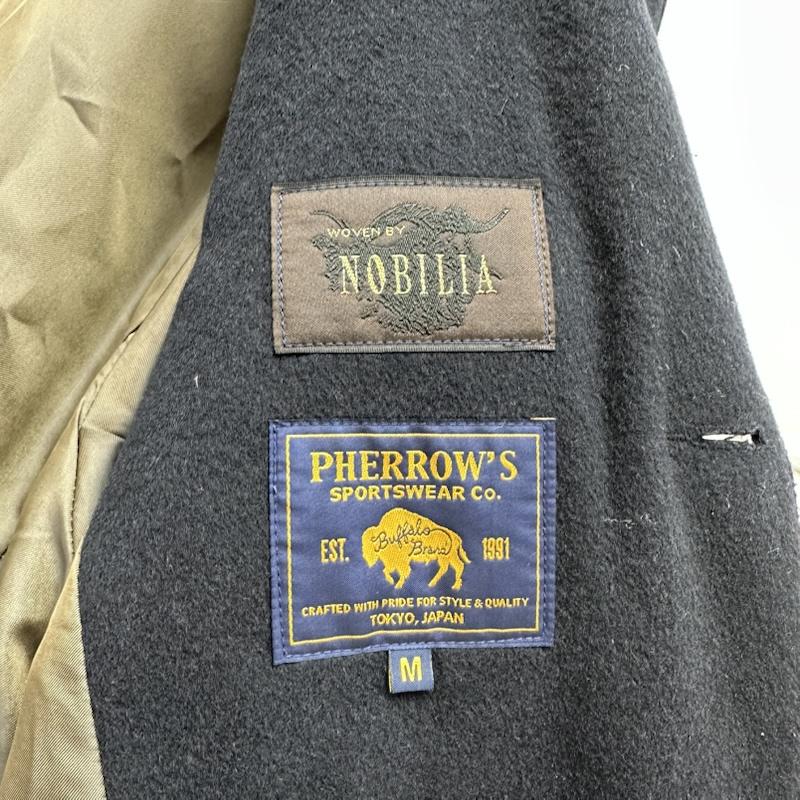 フェローズ Pherrow s ジャケット、上着 ジャケット、ブレザー ウール サック コート 3B ジャケット 21W-PWSC1 M 紺 / ネイビー / navy メンズ USED 古着 中古 50162829