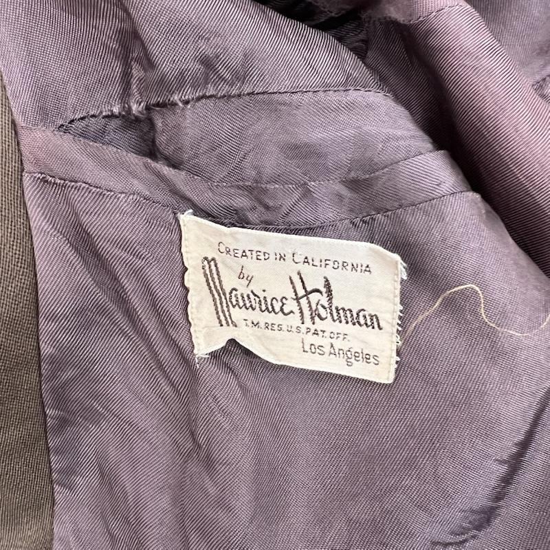 ヴィンテージ VINTAGE ジャケット、上着 ジャンパー、ブルゾン Maurice Holman 50s-60s ギャバジン ロングジャケット 38 茶 / ブラウン / brown メンズ USED 古着 中古 50162833