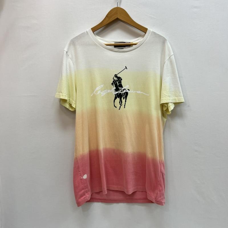 ポロラルフローレン POLO RALPH LAUREN Tシャツ 半袖 ビッグポニー グラデーション Tシャツ カスタムスリムフィット L メンズ USED 古着 中古 50162835