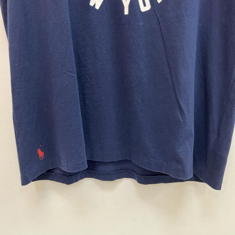 ラルフローレン RALPHLAUREN Tシャツ 半袖 ウイングフット ロゴ Tシャツ 現行QRタグ L 紺 / ネイビー / navy メンズ USED 古着 中古 50162837