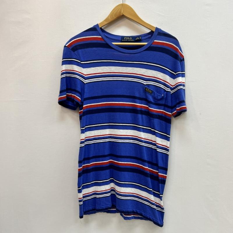 ポロラルフローレン POLO RALPH LAUREN Tシャツ 半袖 ボーダー ポケット Tシャツ S 青 / ブルー / blue メンズ USED 古着 中古 50162838