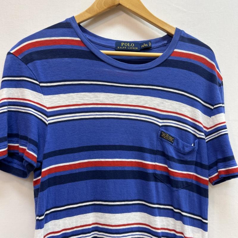 ポロラルフローレン POLO RALPH LAUREN Tシャツ 半袖 ボーダー ポケット Tシャツ S 青 / ブルー / blue メンズ USED 古着 中古 50162838