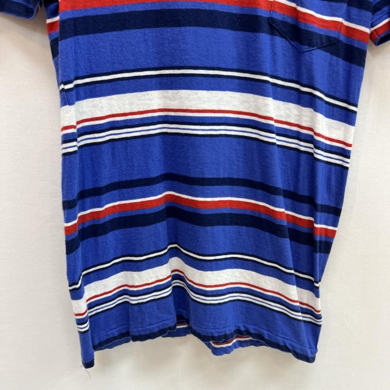 ポロラルフローレン POLO RALPH LAUREN Tシャツ 半袖 ボーダー ポケット Tシャツ S 青 / ブルー / blue メンズ USED 古着 中古 50162838