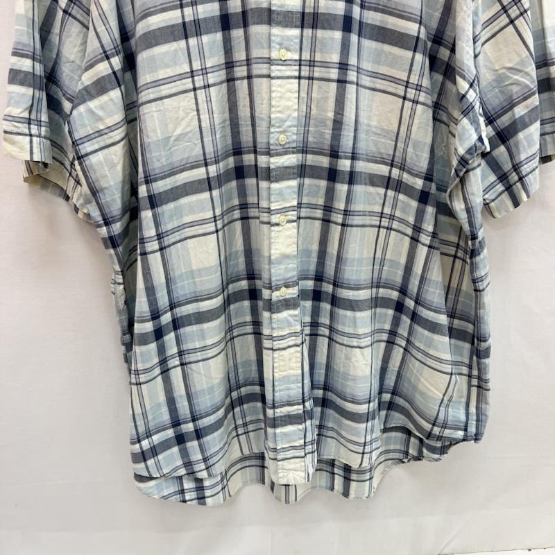 ラルフローレン RALPHLAUREN シャツ、ブラウス 半袖 BLAKE チェック ボタンダウンシャツ XXL 青 / ブルー / blue メンズ USED 古着 中古 50162841