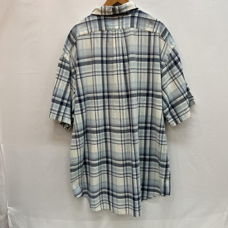 ラルフローレン RALPHLAUREN シャツ、ブラウス 半袖 BLAKE チェック ボタンダウンシャツ XXL 青 / ブルー / blue メンズ USED 古着 中古 50162841