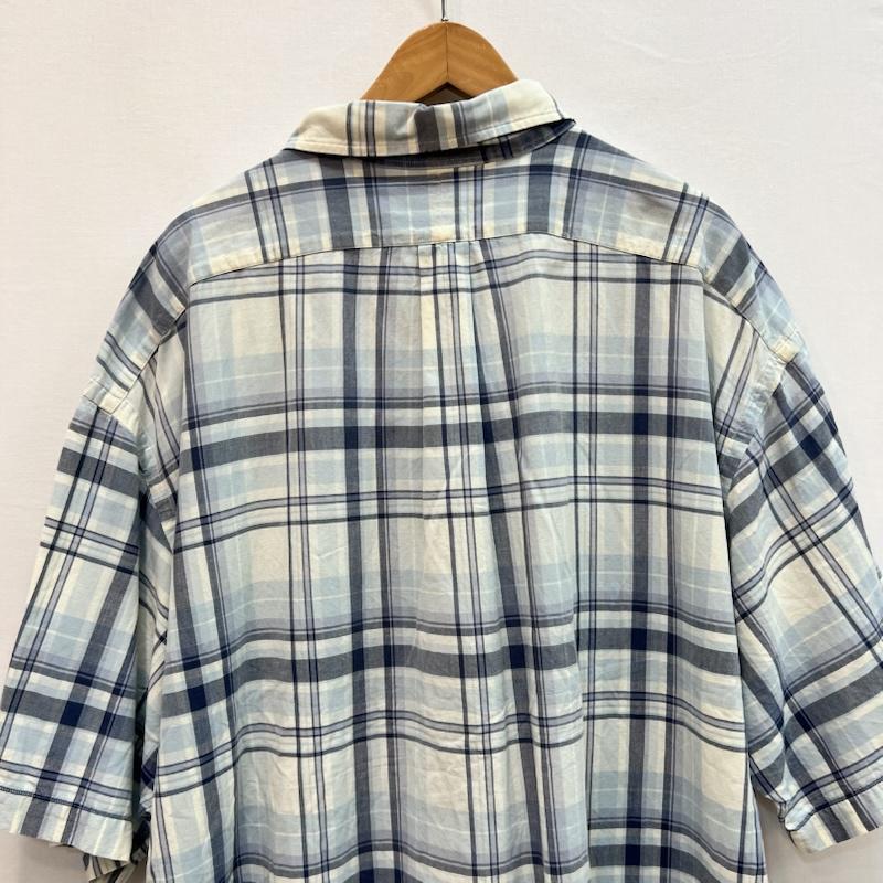 ラルフローレン RALPHLAUREN シャツ、ブラウス 半袖 BLAKE チェック ボタンダウンシャツ XXL 青 / ブルー / blue メンズ USED 古着 中古 50162841