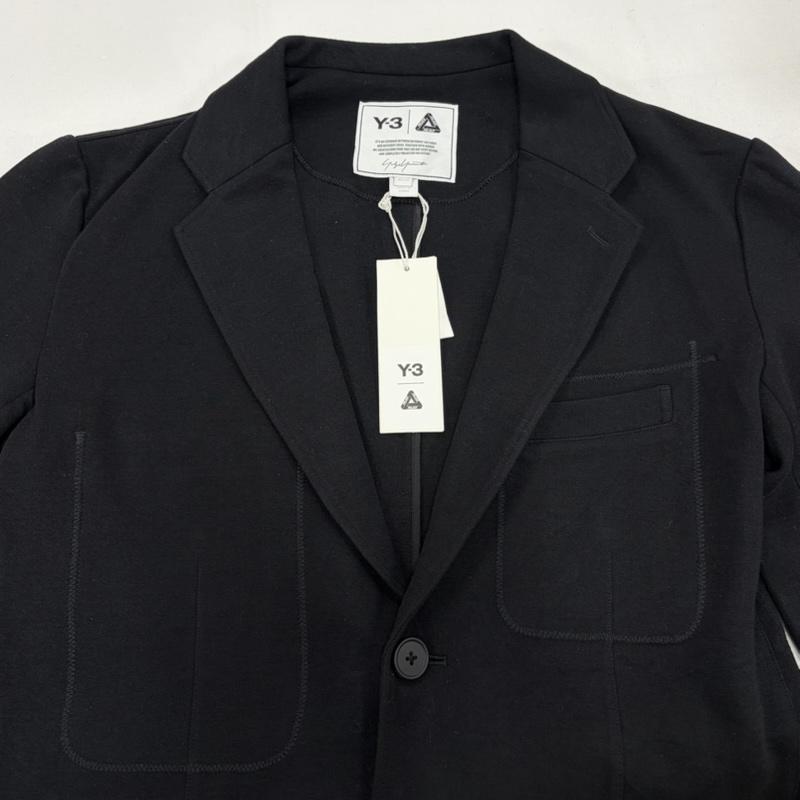 ワイスリー Y-3 ジャケット、上着 ジャケット、ブレザー 22AW PALACE パレス コラボ ソフト テーラード ジャケット バラ 刺繍 20周年記念 ヨウジヤマモト yohji yamamoto XS ワンポイント X 刺繍 黒 / ブラック / black X 赤 / レッド / red メンズ USED 古着 中古 50162843