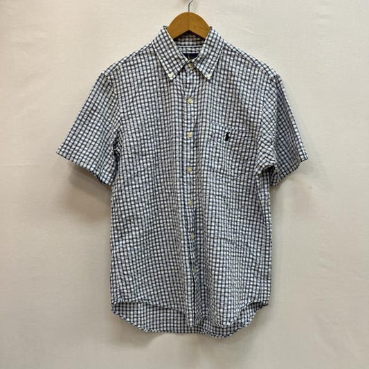 ラルフローレン RALPHLAUREN シャツ、ブラウス 半袖 ワンポイントロゴ シアサッカー ボタンダウンシャツ S 青 / ブルー / blue メンズ USED 古着 中古 50162845