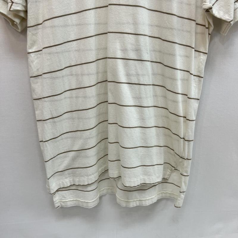 ポロバイラルフローレン Polo by RALPH LAUREN ポロシャツ 半袖 90s ボーダー ポロシャツ M 白 / ホワイト / white メンズ USED 古着 中古 50162847