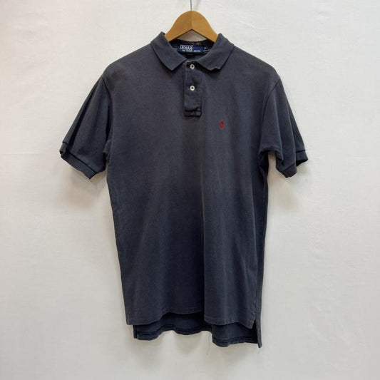 ポロバイラルフローレン Polo by RALPH LAUREN ポロシャツ 半袖 90s USA製 ワンポイントロゴ ポロシャツ フェード S 紺 / ネイビー / navy メンズ USED 古着 中古 50162848