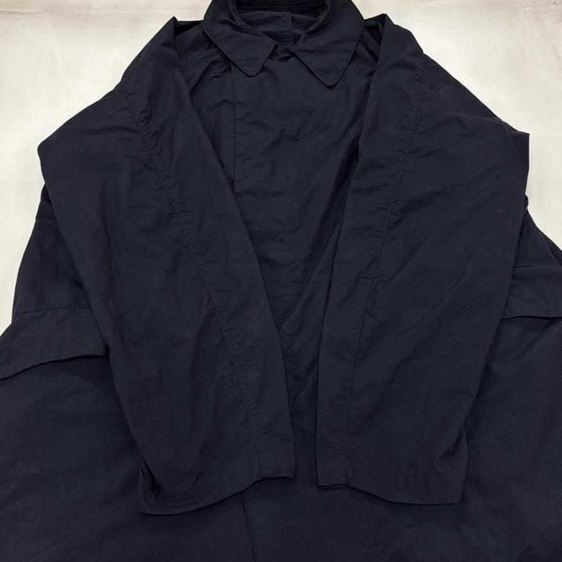 テアトラ TEATORA コート コート一般 DEVICE COAT スプリング デバイス コート ロング ジャケット Aライン ステンカラー ナイロン 48 無地 紺 / ネイビー / navy メンズ USED 古着 中古 50162853
