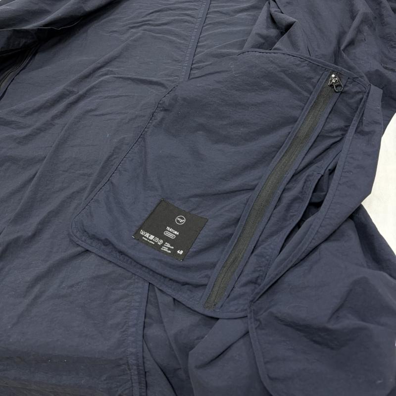 テアトラ TEATORA コート コート一般 DEVICE COAT スプリング デバイス コート ロング ジャケット Aライン ステンカラー ナイロン 48 無地 紺 / ネイビー / navy メンズ USED 古着 中古 50162853