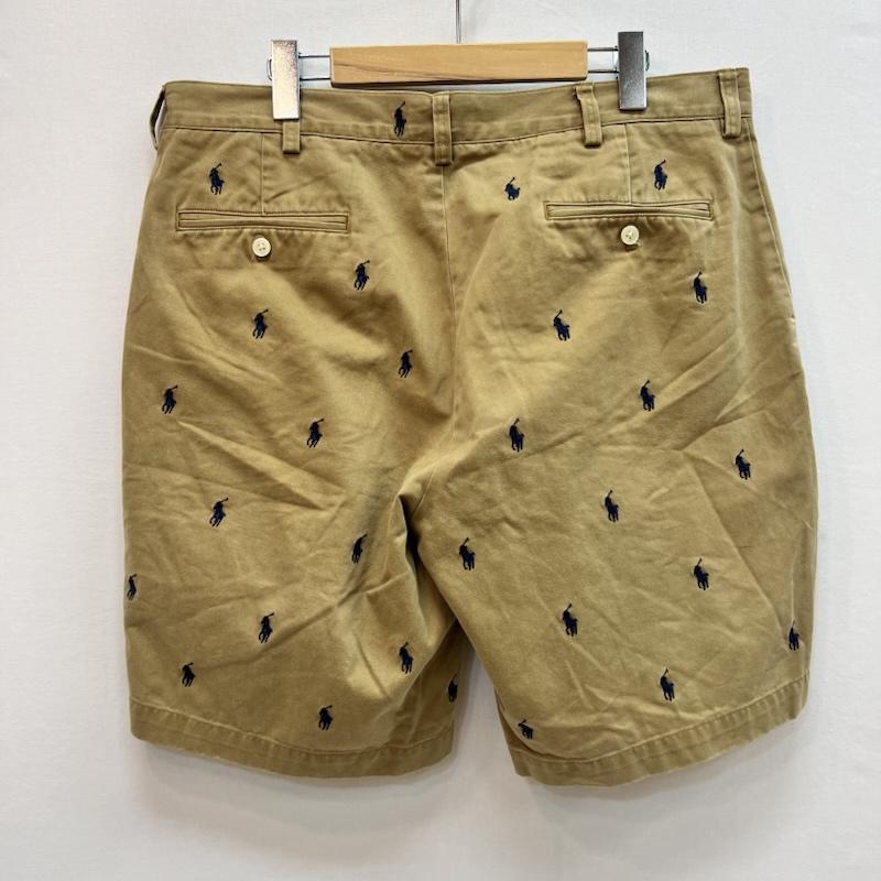 ポロラルフローレン POLO RALPH LAUREN パンツ ショートパンツ ポニー 総柄 刺繍 チノショーツ 36インチ ベージュ / ベージュ / beige メンズ USED 古着 中古 50162863