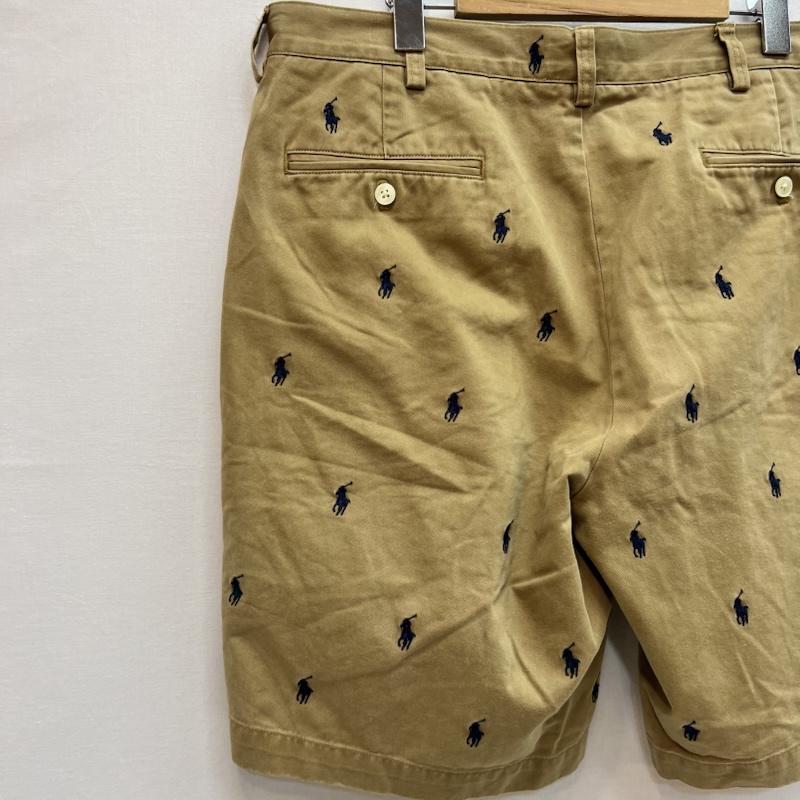 ポロラルフローレン POLO RALPH LAUREN パンツ ショートパンツ ポニー 総柄 刺繍 チノショーツ 36インチ ベージュ / ベージュ / beige メンズ USED 古着 中古 50162863