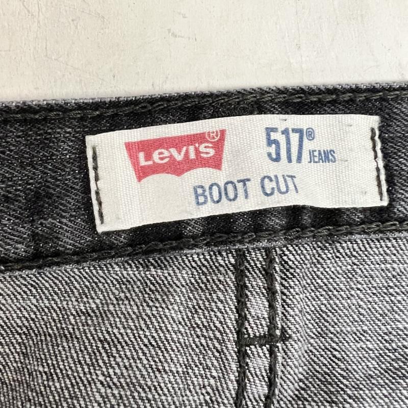 リーバイス Levi s パンツ デニム、ジーンズ 517 ブラックデニム ブーツカット フレア 38インチ メンズ USED 古着 中古 50162871