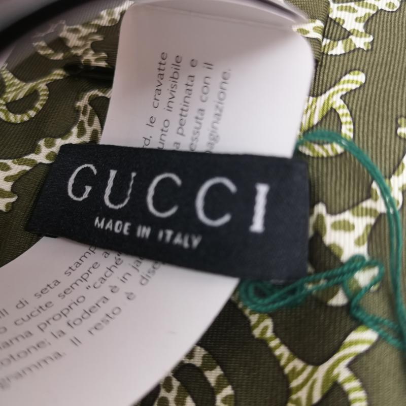 グッチ GUCCI ネクタイ ネクタイ 馬具モチーフ シルク ネクタイ - 緑 / グリーン / green メンズ USED 古着 中古 50162873