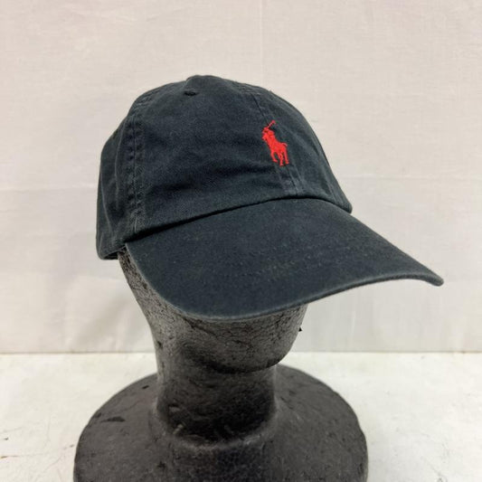 ポロラルフローレン POLO RALPH LAUREN 帽子 キャップ ポニー刺繍 コットン ベースボールキャップ - 黒 / ブラック / black メンズ USED 古着 中古 50162876