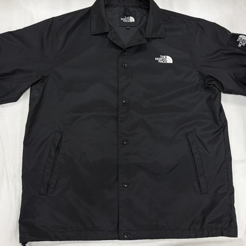 ザノースフェイス THE NORTH FACE ジャケット、上着 ジャケット、ブレザー コーチジャケット NP72130 ロゴ ワッペン プリント 刺繍 スナップボタン ナイロン 廃盤 XL ロゴ、文字 X プリント X 刺繍 黒 / ブラック / black X 白 / ホワイト / white メンズ USED 古着 中古 50162879