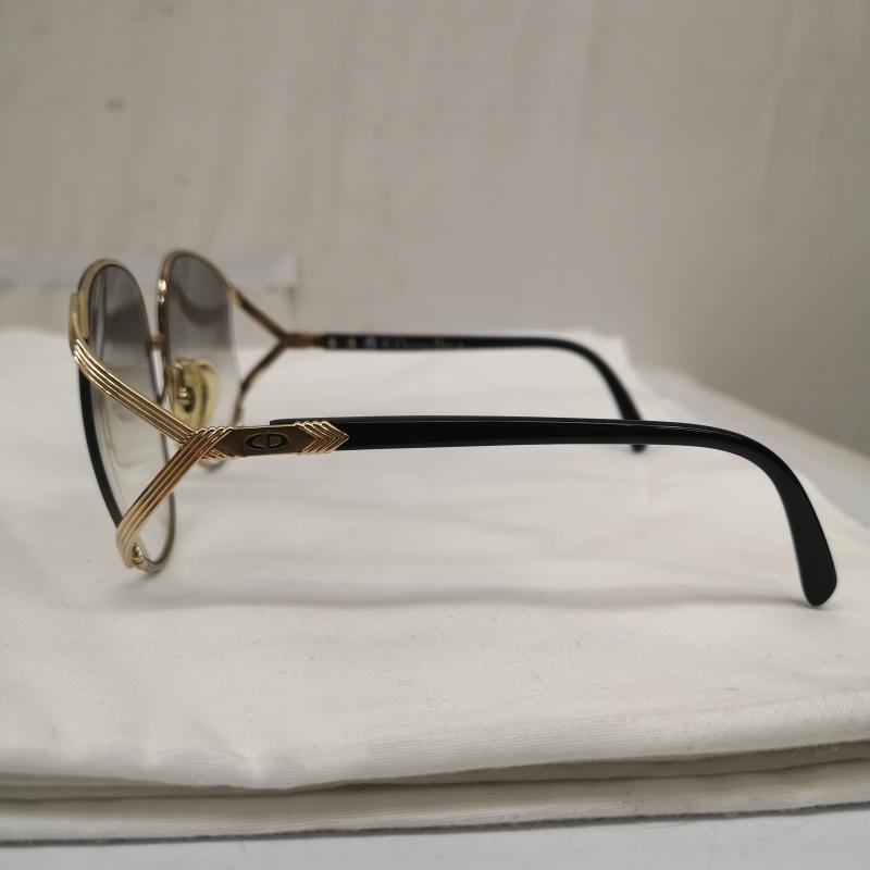 クリスチャンディオール Christian Dior めがね・サングラス サングラス サングラス ヴィンテージ 2250 48 63□17 optyl 社製 ビッグフェイス - 紫 / パープル / purple X 金 / ゴールド / gold color レディース USED 古着 中古 50162881