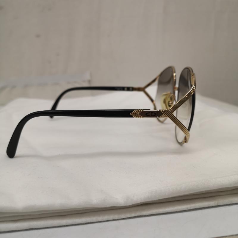クリスチャンディオール Christian Dior めがね・サングラス サングラス サングラス ヴィンテージ 2250 48 63□17 optyl 社製 ビッグフェイス - 紫 / パープル / purple X 金 / ゴールド / gold color レディース USED 古着 中古 50162881