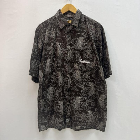 フリーキー FREAKY シャツ、ブラウス 半袖 90s 00s 総柄シャツ DJ ビートメイカー L メンズ USED 古着 中古 50162899