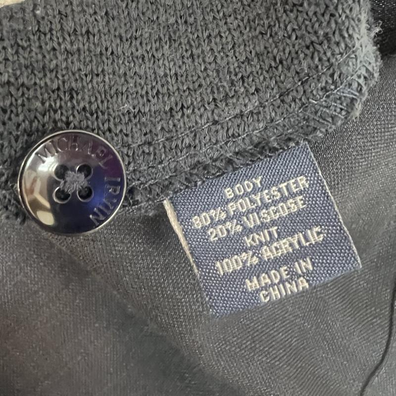 古着 USED シャツ、ブラウス 半袖 Michael Irvin 88 3Dニットシャツ 90s 00s 3XL - 紺 / ネイビー / navy メンズ USED 古着 中古 50162901