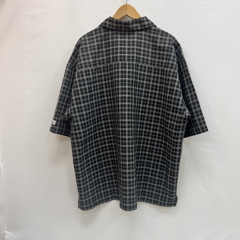 古着 USED シャツ、ブラウス 半袖 Balance STREET WEAR 90s 00s ハーフジップ チェックシャツ - 黒 / ブラック / black メンズ USED 古着 中古 50162904