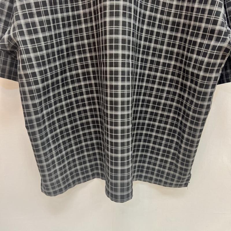 古着 USED シャツ、ブラウス 半袖 Balance STREET WEAR 90s 00s ハーフジップ チェックシャツ - 黒 / ブラック / black メンズ USED 古着 中古 50162904