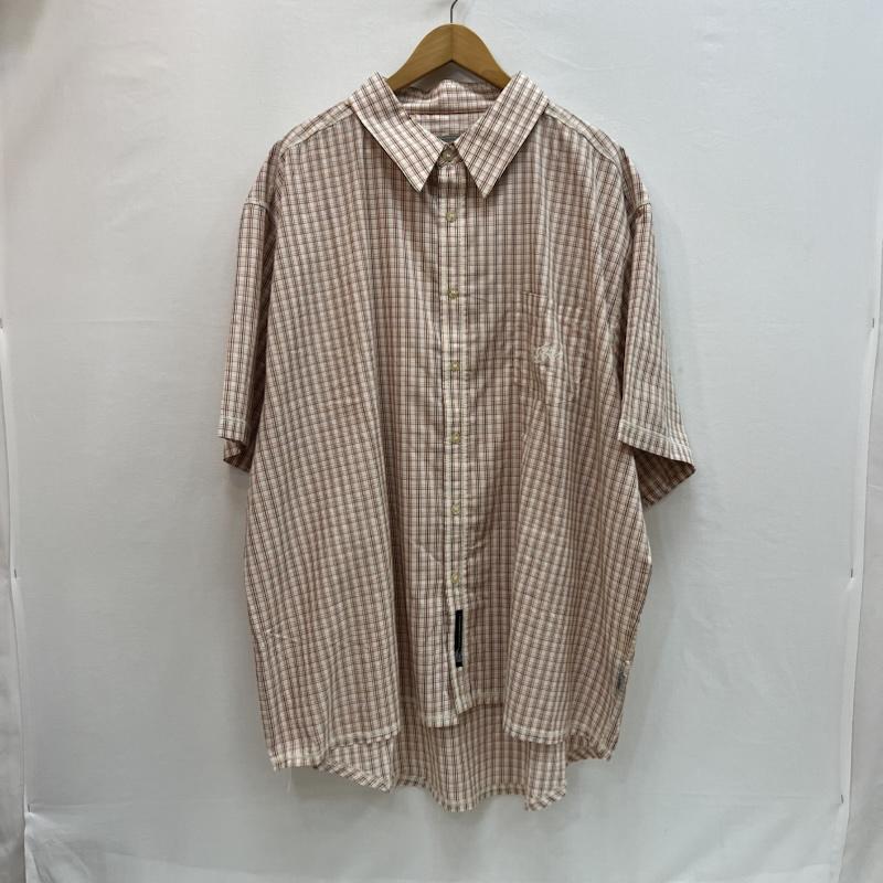 古着 USED シャツ、ブラウス 半袖 JOKER BRAND 90s 00s ロゴ チェックシャツ XXXL - 橙 / オレンジ / orange メンズ USED 古着 中古 50162905