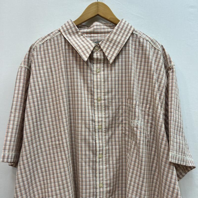 古着 USED シャツ、ブラウス 半袖 JOKER BRAND 90s 00s ロゴ チェックシャツ XXXL - 橙 / オレンジ / orange メンズ USED 古着 中古 50162905