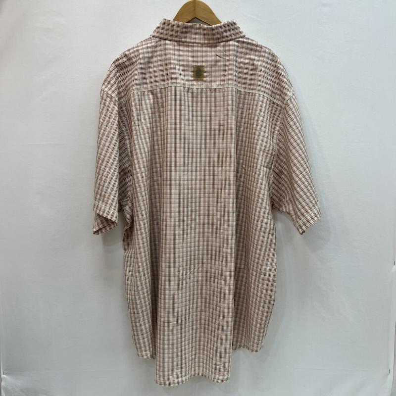 古着 USED シャツ、ブラウス 半袖 JOKER BRAND 90s 00s ロゴ チェックシャツ XXXL - 橙 / オレンジ / orange メンズ USED 古着 中古 50162905