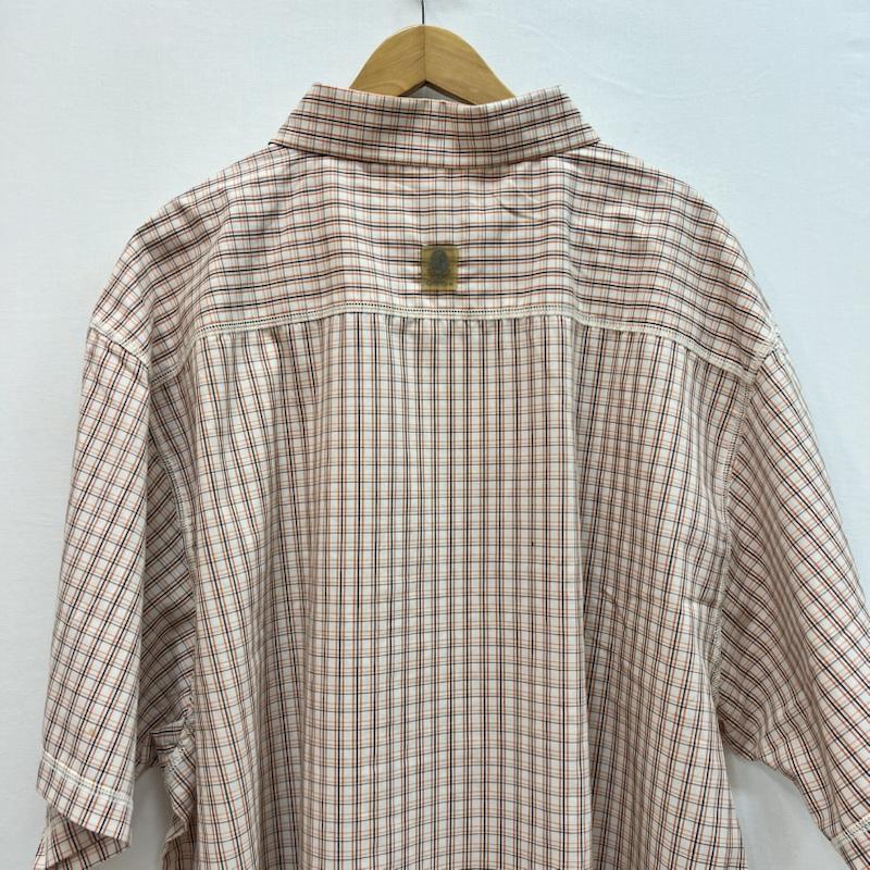 古着 USED シャツ、ブラウス 半袖 JOKER BRAND 90s 00s ロゴ チェックシャツ XXXL - 橙 / オレンジ / orange メンズ USED 古着 中古 50162905