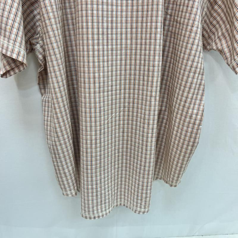 古着 USED シャツ、ブラウス 半袖 JOKER BRAND 90s 00s ロゴ チェックシャツ XXXL - 橙 / オレンジ / orange メンズ USED 古着 中古 50162905