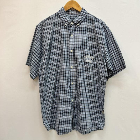 古着 USED シャツ、ブラウス 半袖 Triple Five Soul 90s 00s ロゴ チェックシャツ L 青 / ブルー / blue メンズ USED 古着 中古 50162906