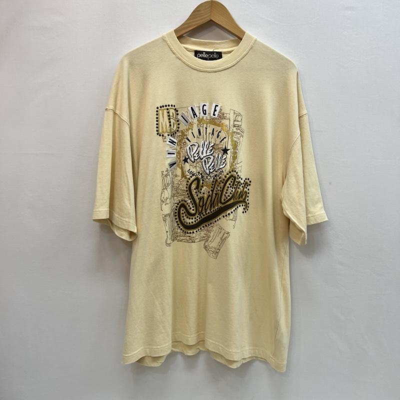 ペレペレ PELLEPELLE Tシャツ 半袖 90s 00s スタッズ ロゴ 刺繍 Tシャツ XL メンズ USED 古着 中古 50162907