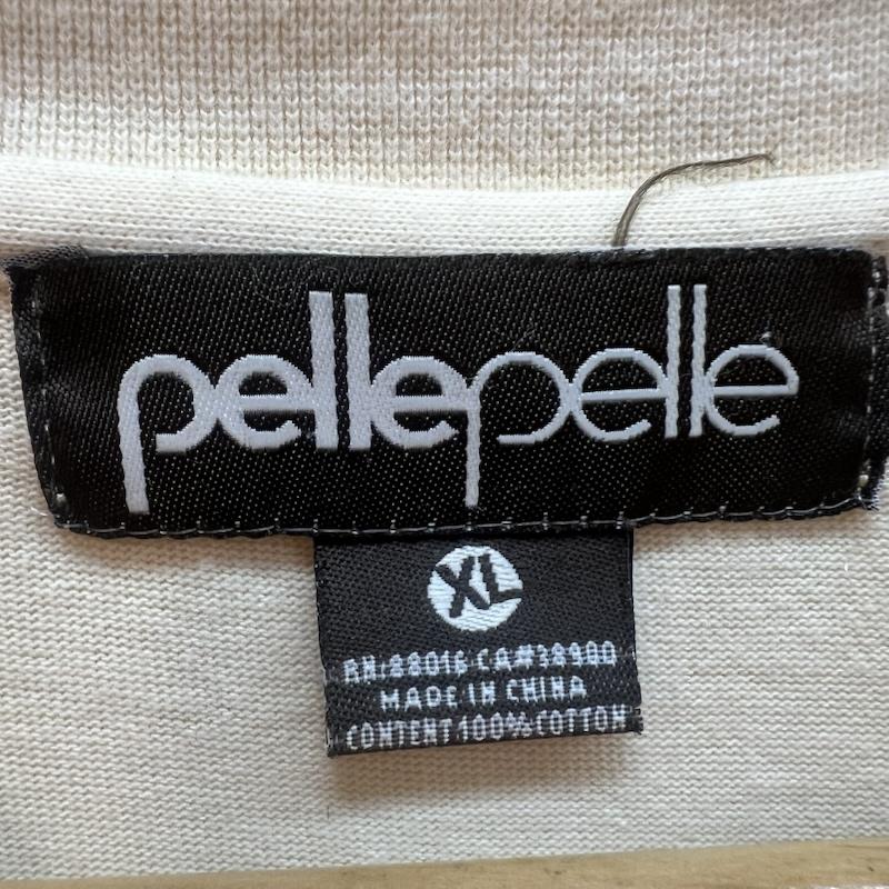 ペレペレ PELLEPELLE Tシャツ 半袖 90s 00s スタッズ ロゴ 刺繍 Tシャツ XL メンズ USED 古着 中古 50162907