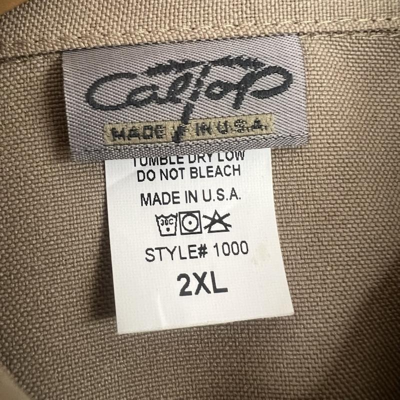 古着 USED シャツ、ブラウス 半袖 CalTop キャルトップ #1000 USA製 半袖シャツ チカーノ ウェッサイ XXL ベージュ / ベージュ / beige メンズ USED 古着 中古 50162911