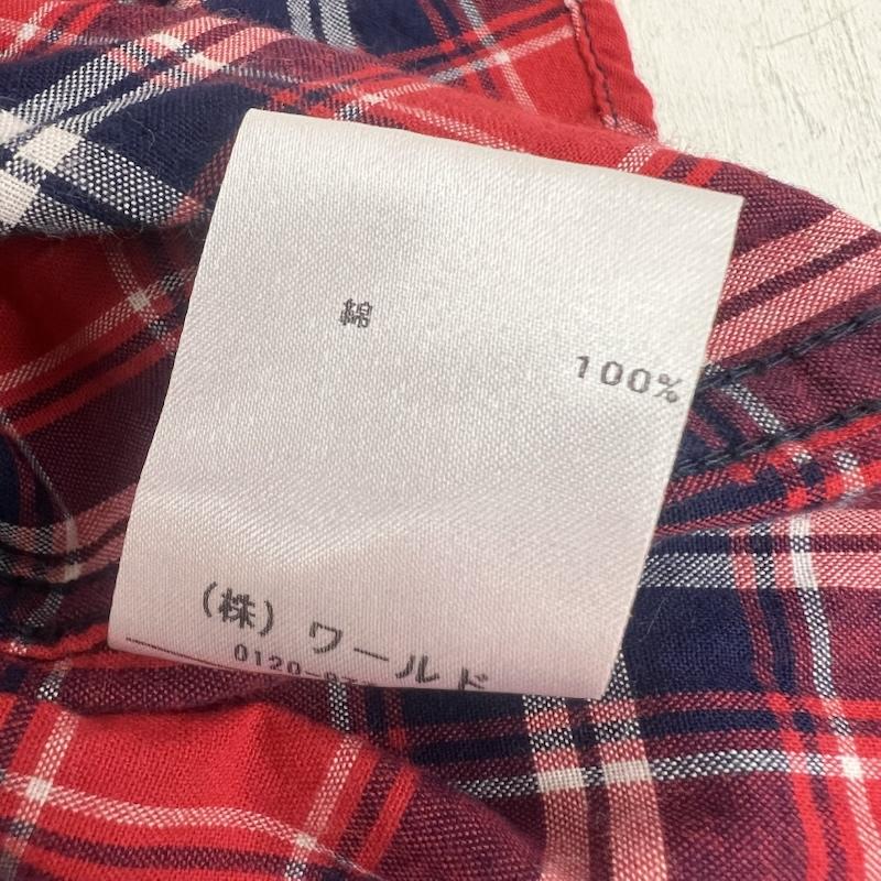 マッドヘクティク MADHECTIC シャツ、ブラウス 半袖 00s チェック ワークシャツ M 赤 / レッド / red メンズ USED 古着 中古 50162913