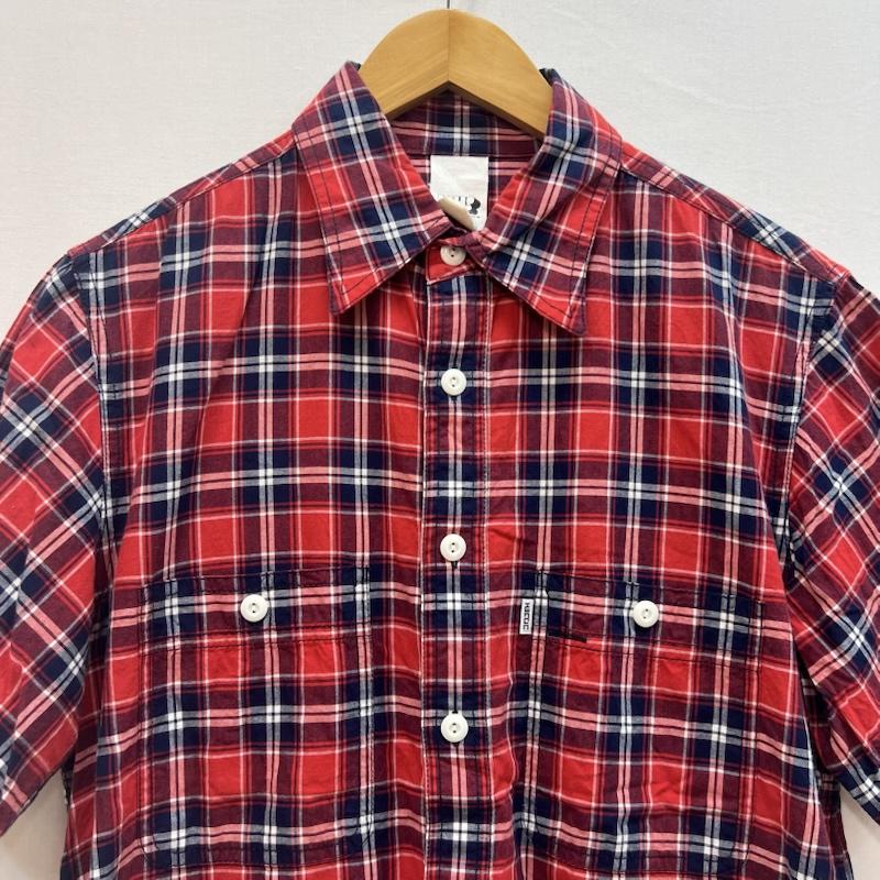 マッドヘクティク MADHECTIC シャツ、ブラウス 半袖 00s チェック ワークシャツ M 赤 / レッド / red メンズ USED 古着 中古 50162913