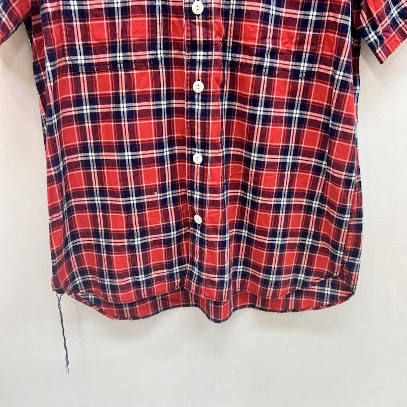 マッドヘクティク MADHECTIC シャツ、ブラウス 半袖 00s チェック ワークシャツ M 赤 / レッド / red メンズ USED 古着 中古 50162913
