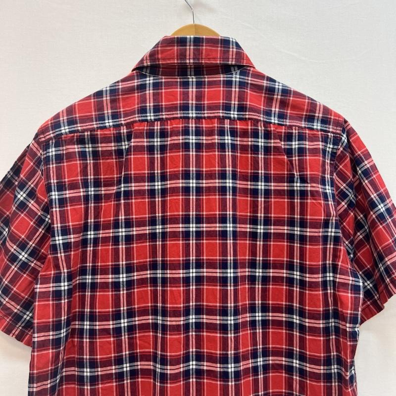 マッドヘクティク MADHECTIC シャツ、ブラウス 半袖 00s チェック ワークシャツ M 赤 / レッド / red メンズ USED 古着 中古 50162913