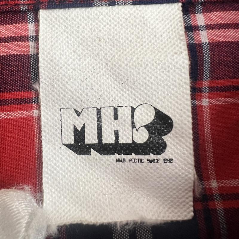 マッドヘクティク MADHECTIC シャツ、ブラウス 半袖 00s チェック ワークシャツ M 赤 / レッド / red メンズ USED 古着 中古 50162913