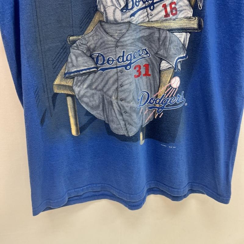 ヴィンテージ VINTAGE Tシャツ 半袖 90s MLB ロサンゼルス ドジャース Tシャツ L 青 / ブルー / blue メンズ USED 古着 中古 50162914