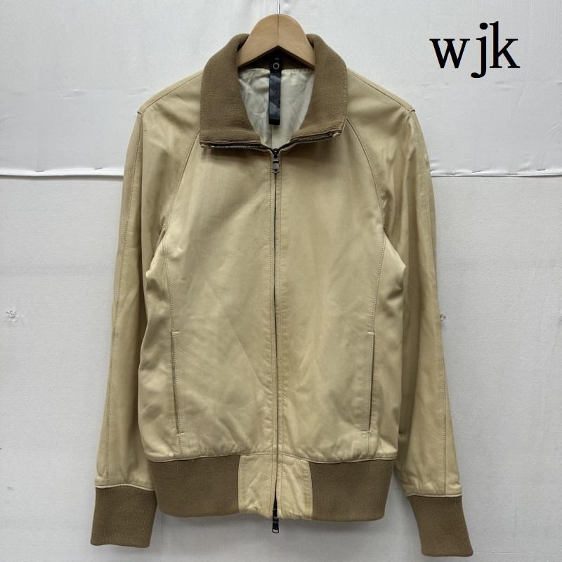 ダヴルジェイケイ wjk ジャケット、上着 ジャンパー、ブルゾン ラム レザー ジャケット M ベージュ / ベージュ / beige メンズ USED 古着 中古 50162919