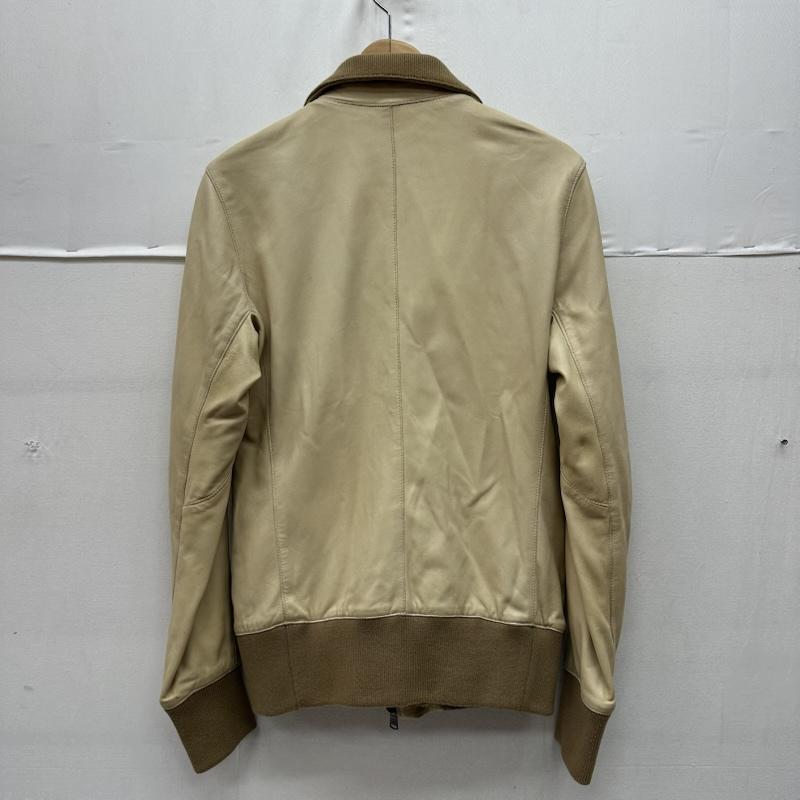 ダヴルジェイケイ wjk ジャケット、上着 ジャンパー、ブルゾン ラム レザー ジャケット M ベージュ / ベージュ / beige メンズ USED 古着 中古 50162919