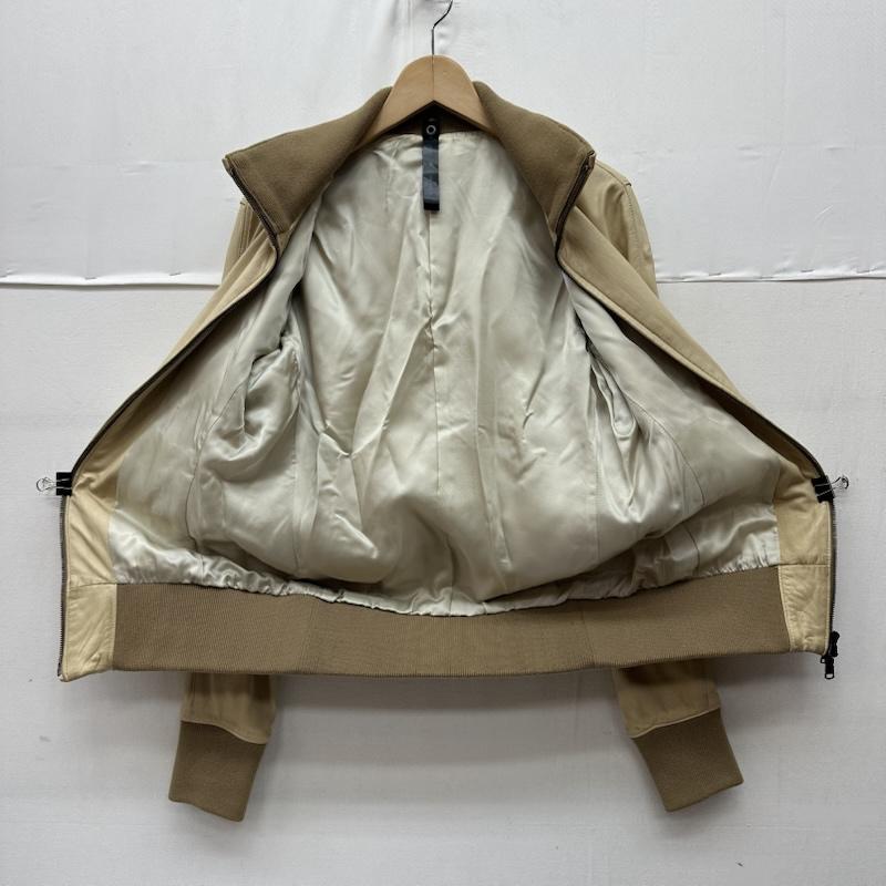 ダヴルジェイケイ wjk ジャケット、上着 ジャンパー、ブルゾン ラム レザー ジャケット M ベージュ / ベージュ / beige メンズ USED 古着 中古 50162919